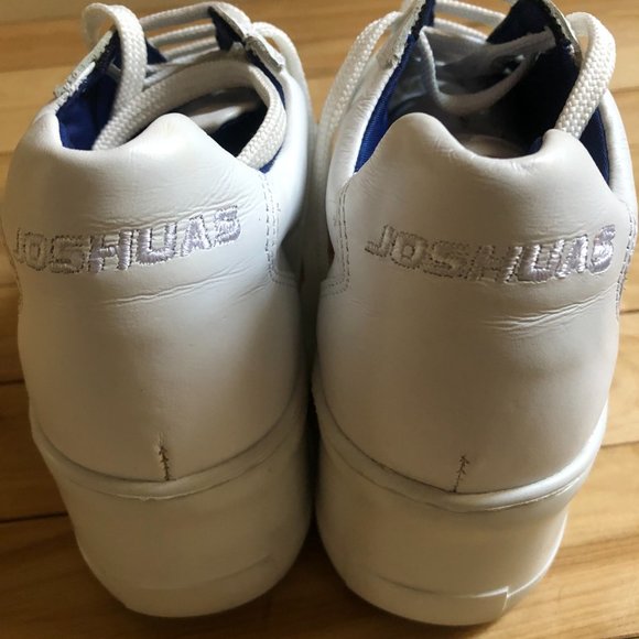 Joshua Sanders White Liberty Platform Sneakers. - Picture 3 of 3